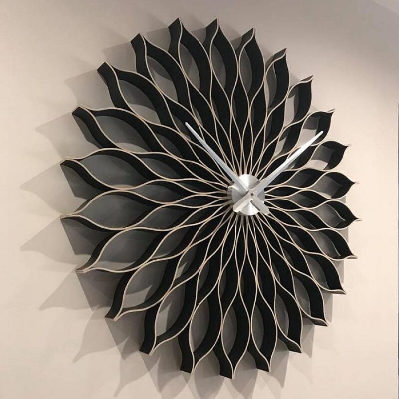 Zegar ścienny czarny