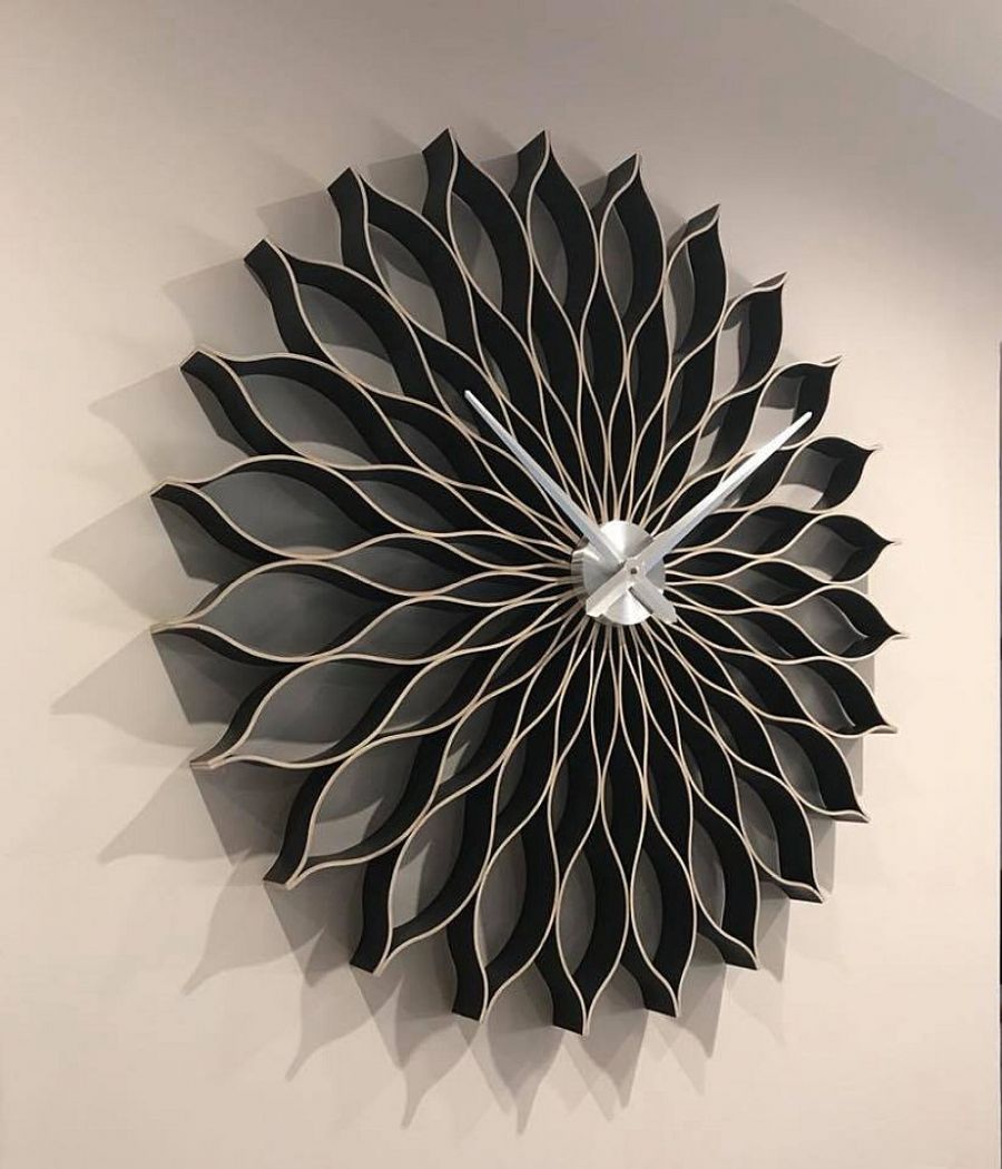 Zegar ścienny czarny