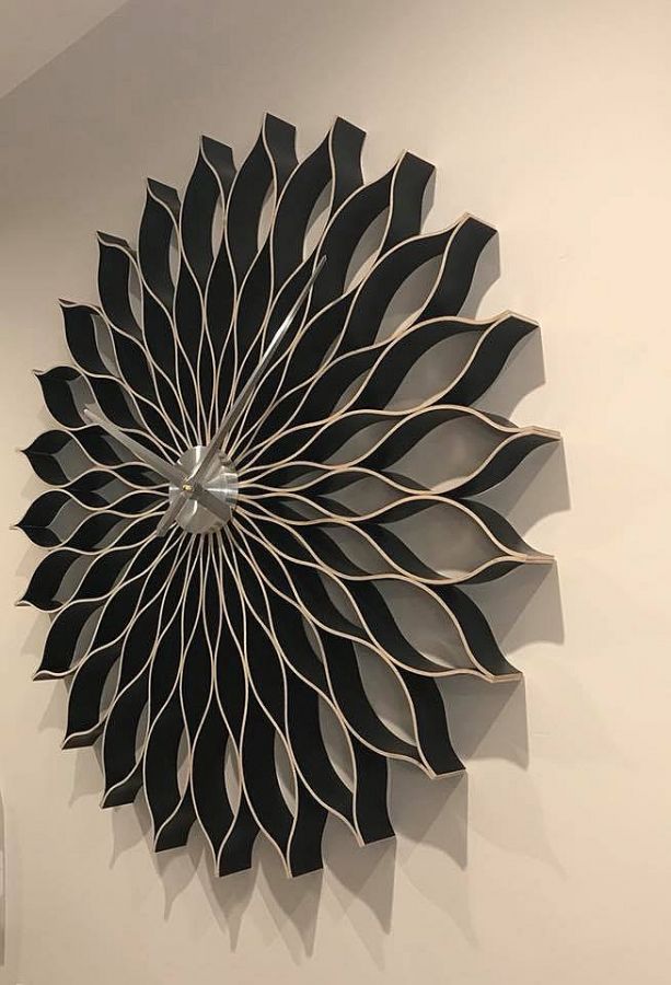 Zegar ścienny czarny - obrazek 2