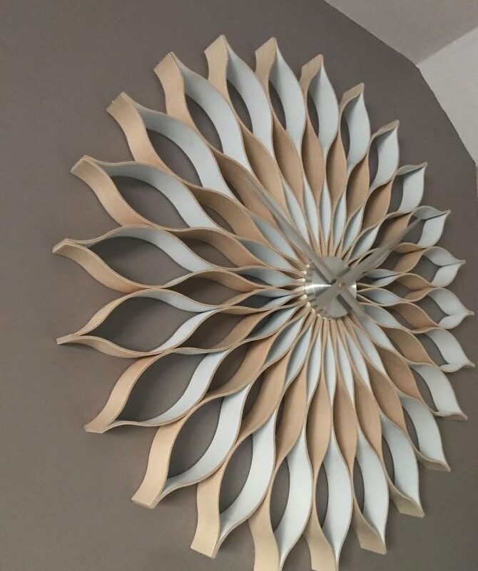 Zegar ścienny biały